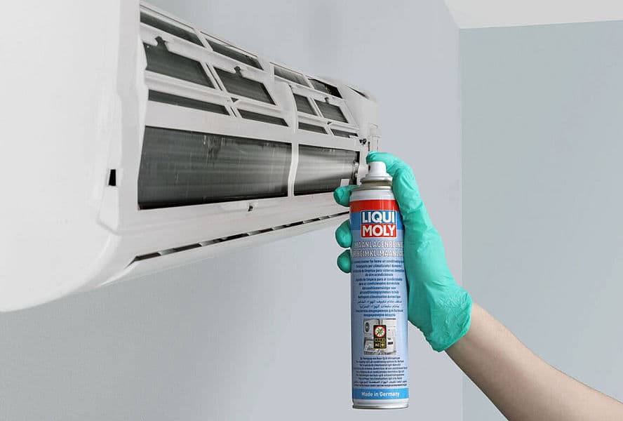 Aire limpio en días calurosos LIQUI MOLY presenta productos de limpieza para sistemas de aire acondicionado domésticos Cuando los sistemas de aire acondicionado están funcionando generan humedad y condensación.